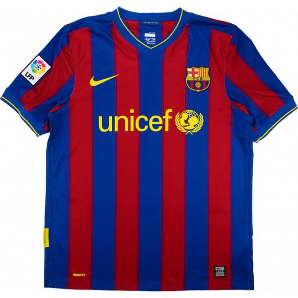 Tailandia Camiseta Barcelona 1ª Kit Retro 2009 2010 Azul Rojo